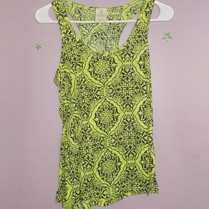 Unique Green and Black Tank top